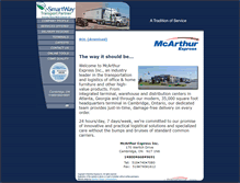 Tablet Screenshot of mcarthurexpress.com